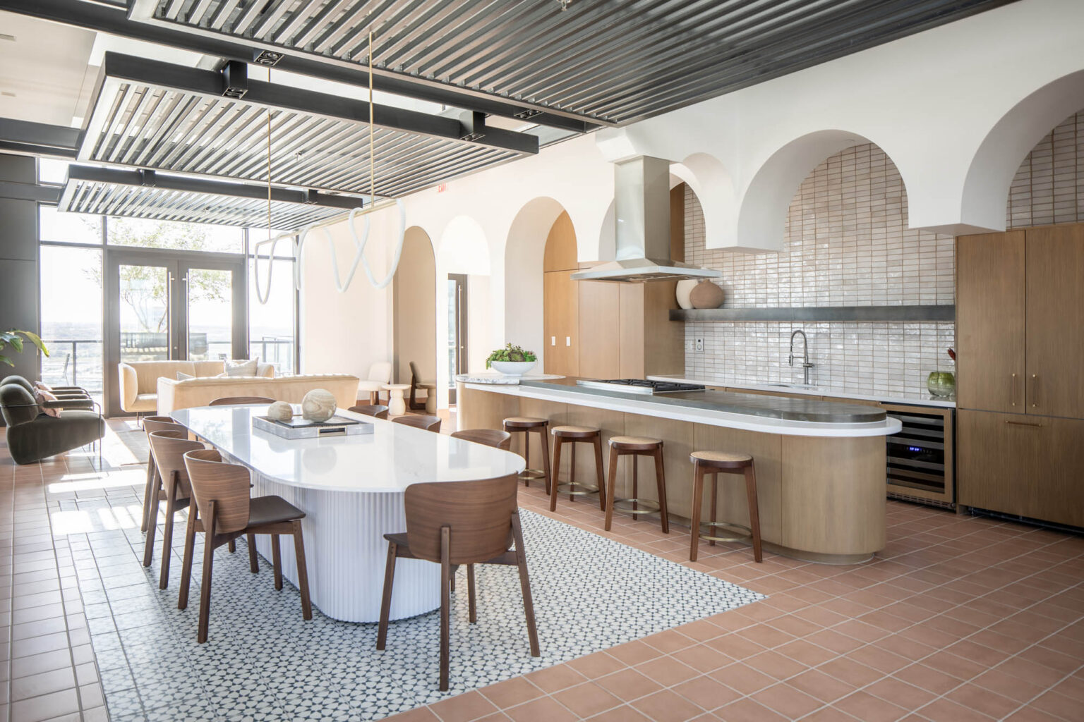 Hines Maple Terrace Residences Uptown Dallas Texas High Rise Multifamily Luxury Apartments Residential Mixed Use Hospitality Amenity Lounge D Rottet Studio Gff Design