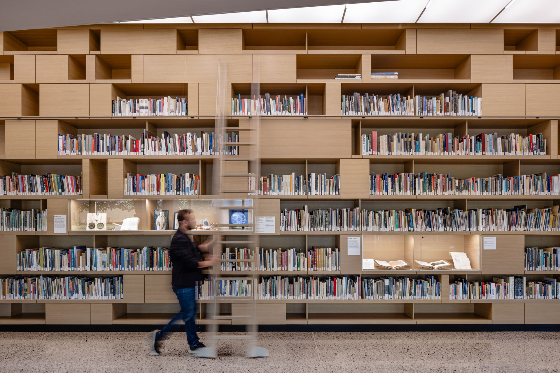 Library Brettell Reading Room in UT Dallas Athenaeum, a research library for arts and humanities.