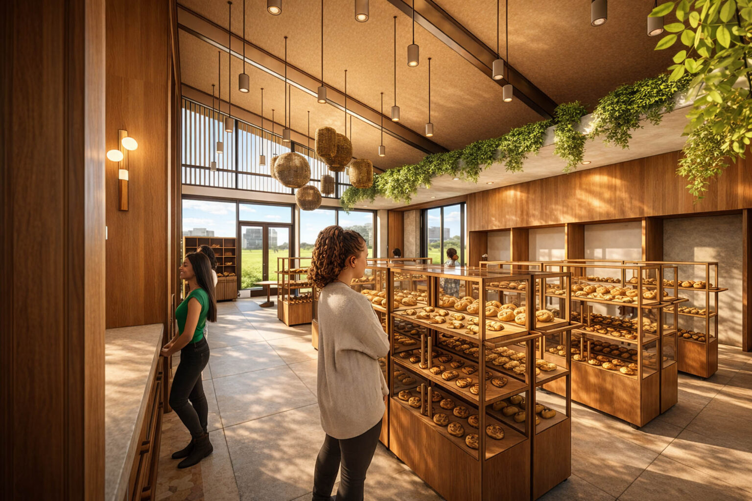 San Martin Bakery Plano Texas Restaurant Cafe Hospitality Interior Design Interiors Architecture Bakery Display Counters Cases C Gff Design