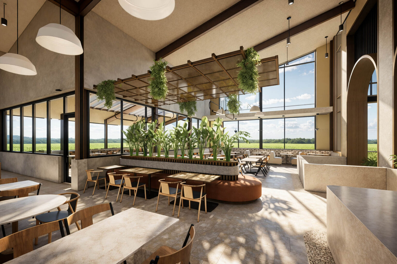 San Martin Bakery Plano Texas Restaurant Cafe Hospitality Interior Design Interiors Architecture Dining Room A Gff Design